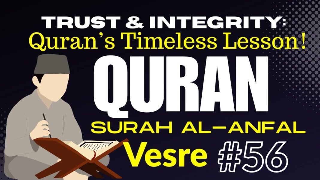Daily Quran Reflection: Trust & Integrity | Surah Al-Anfal 8:56 Quranic Guidance