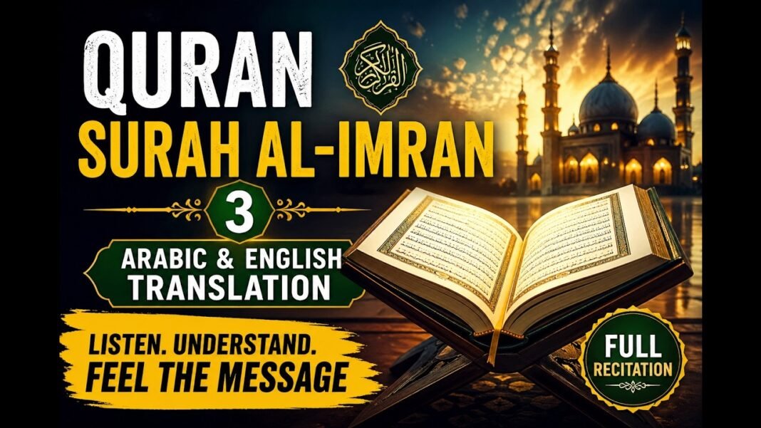 Quran Surah Al-Imran (3) — Arabic & English