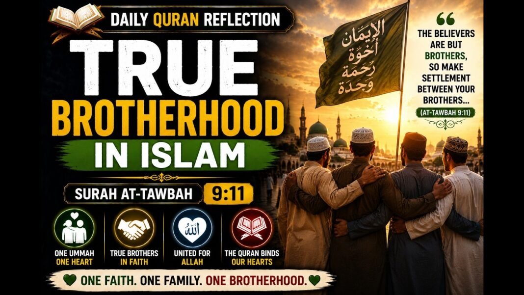 True Brotherhood in Islam Surah At-Tawbah 911